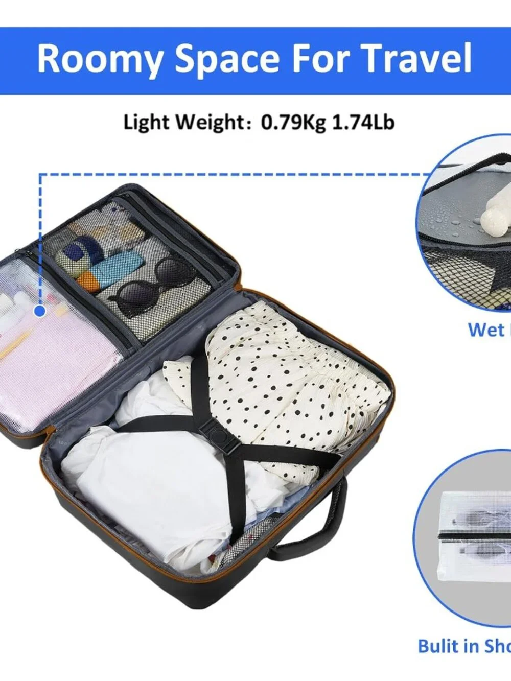 Backpack for Women, Carry on Backpack with Laptop Compartment | Travel Laptop Mo - Picture 4 of 7